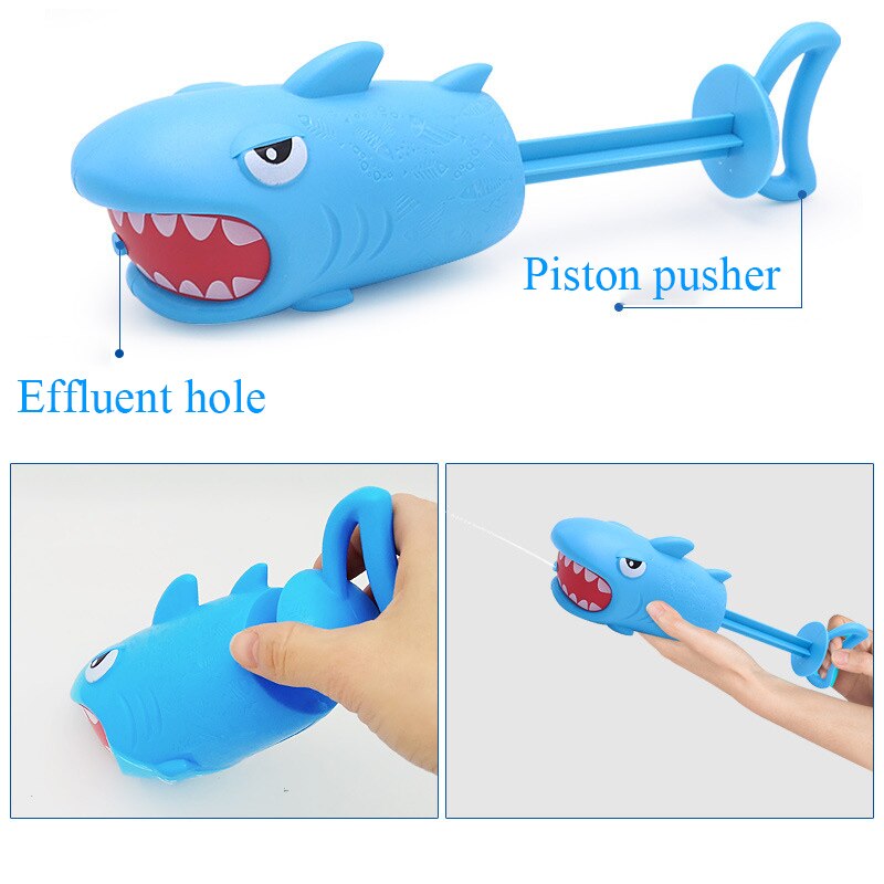 Children Shower Room Take A Shower Water Spray Water Gun Toys Pull Out Type Double Out Water Hole Summer Sandy Beach Water Gun