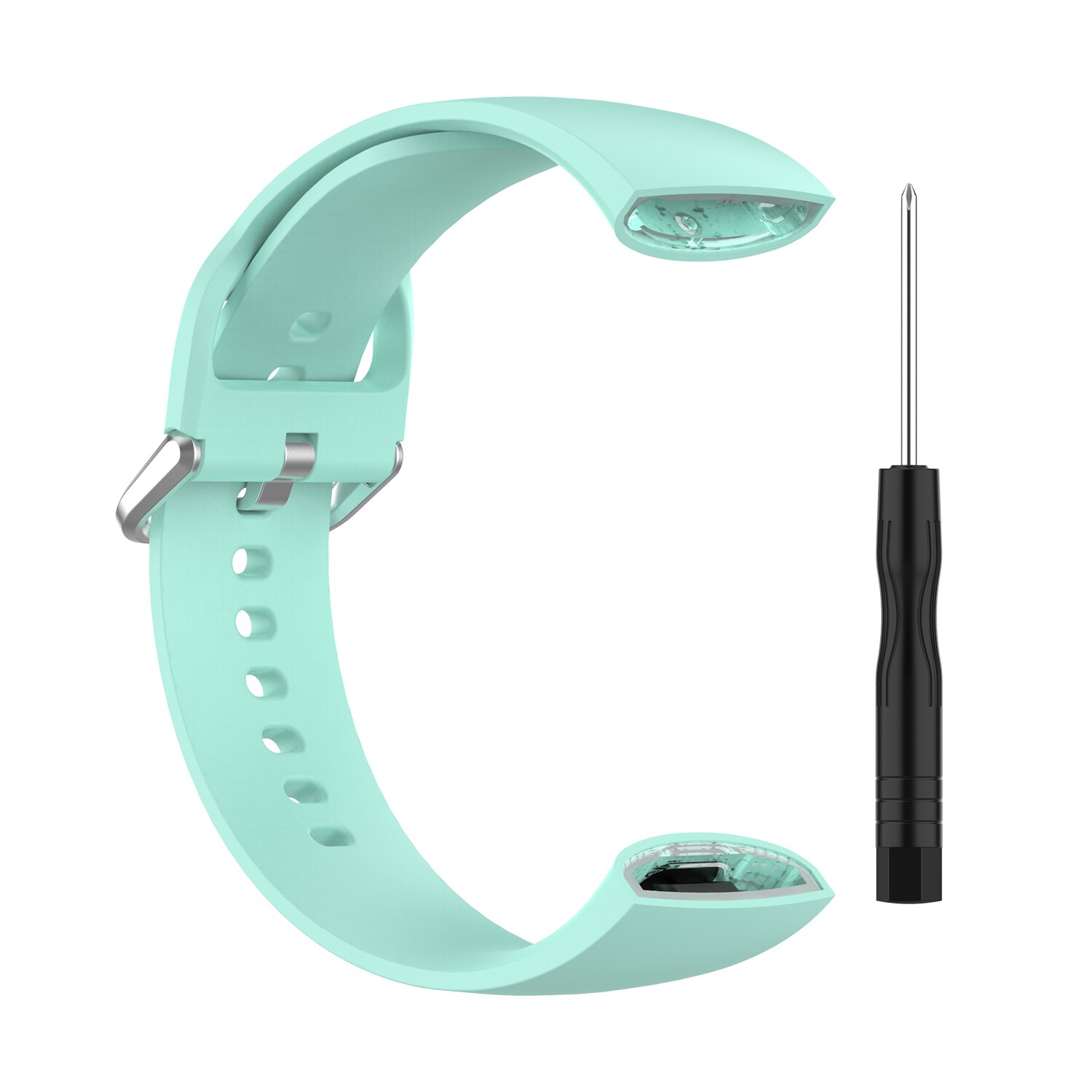 Watch Band For Amazfit X Wrist Strap Charger For Amazfit X Charging Cable Adjustable Soft Bracelet Smart Watch Accessories: teal green / Large Size Band