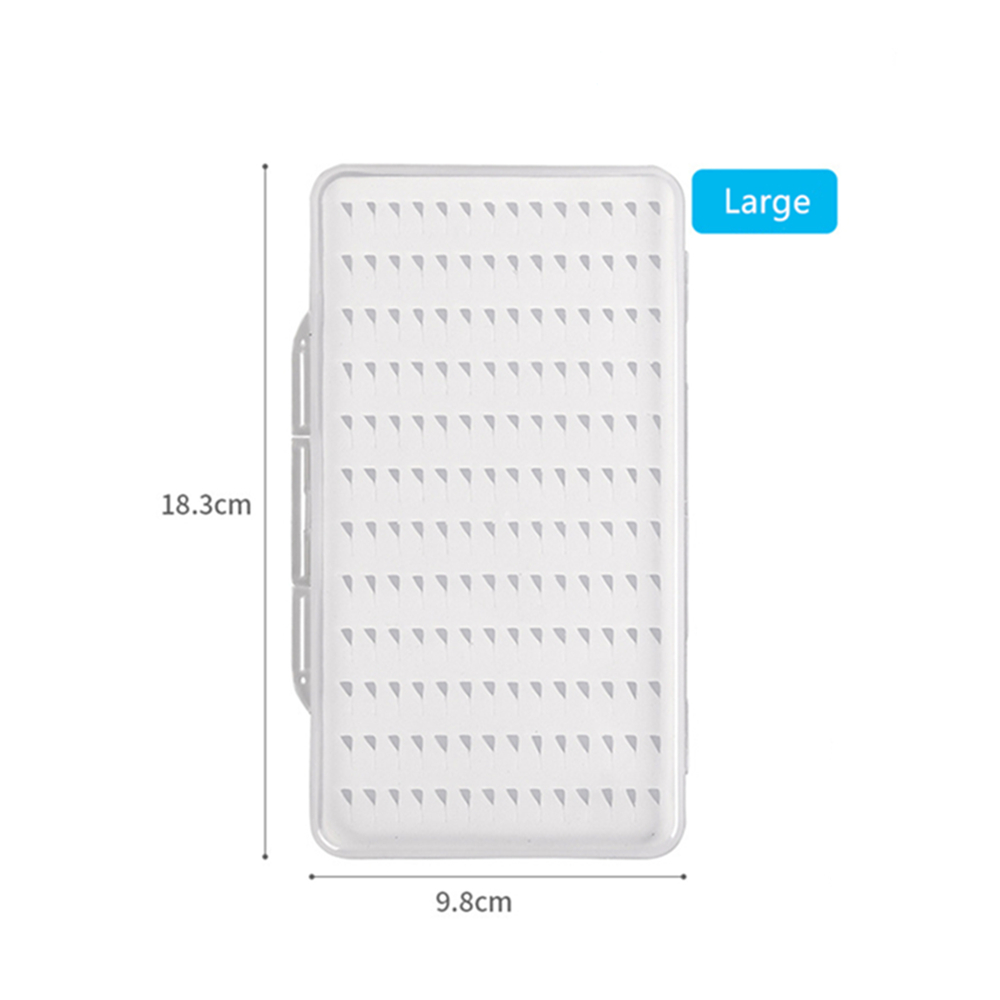 Fly Hook Doos Fly Vishaak Doos Met Schuim Waterdicht Duurzaam Vistuig Transparante Sml Pesca Vissen tackle Box: L