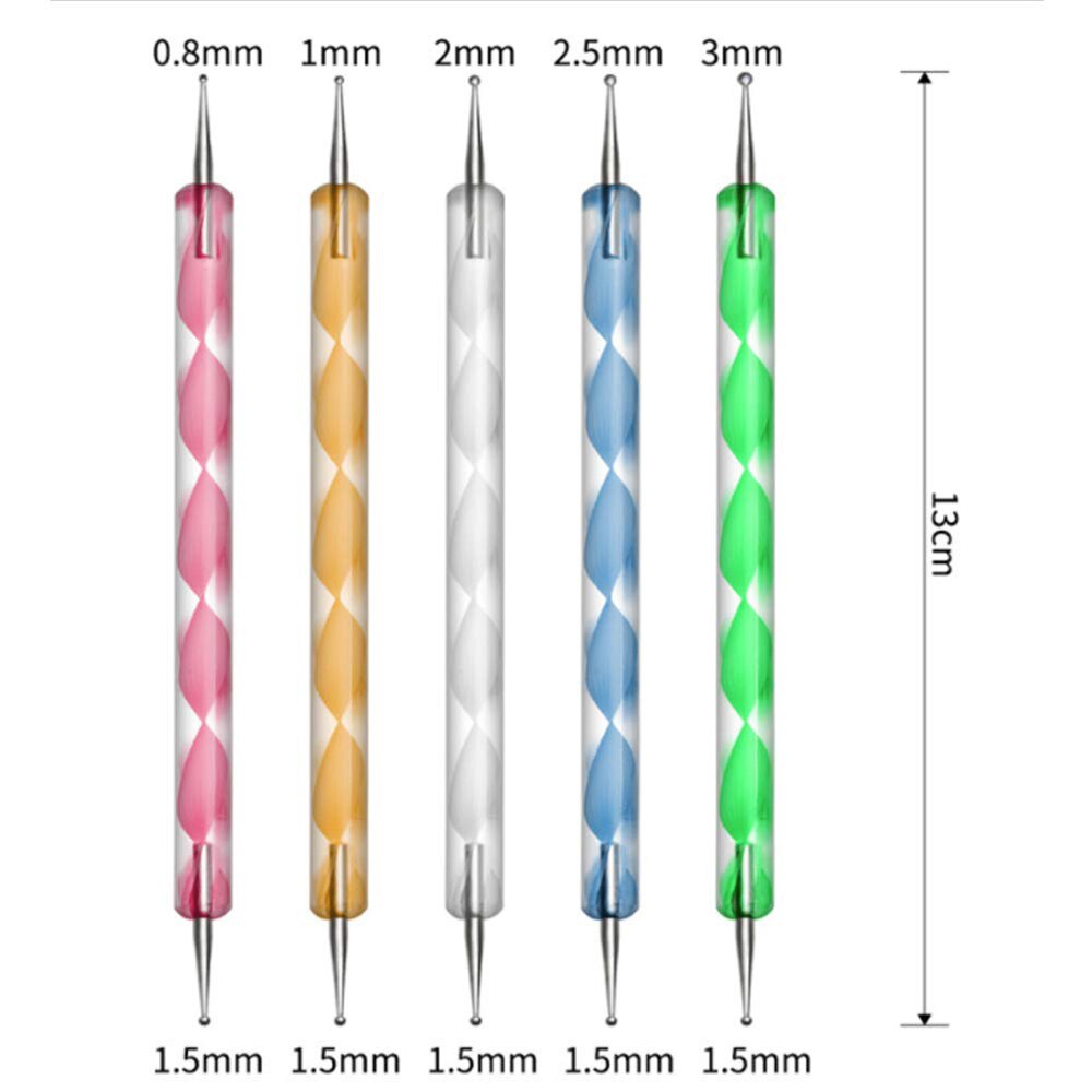 Nail art kwastenset, acryl, uv-gellak, stippen, schilderen, tekenen voor manicure, nagels, kwastenset, gereedschap