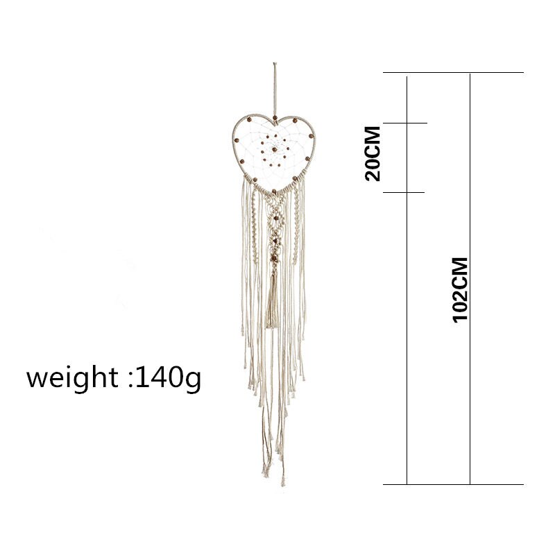 Attrape rêves en macramé, décoration nordique pour chambre, style Boho, décoration murale pour chambre d'enfant: Macarame M0272