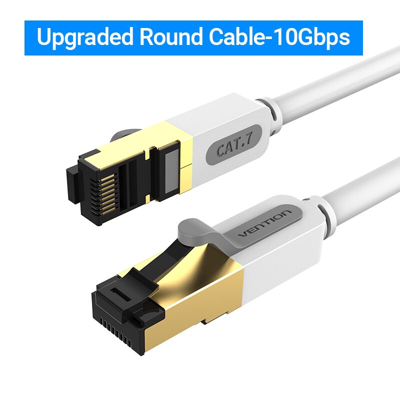 Vention Ethernet Cable Cat 7 Lan Cable STP RJ45 Network Cable for Compatible Patch Cord for Computer Router Laptop Network Cable: army green / 10m