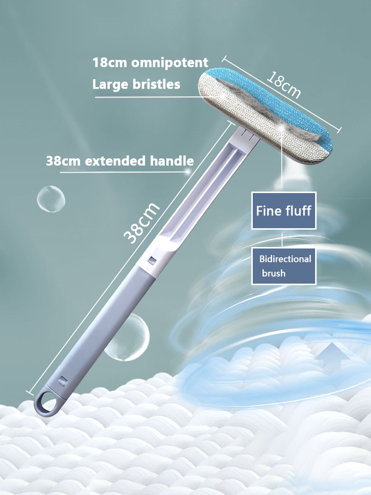 Multifunctionele Pet Hair Remover Brush Lange steel Raamreinigingsborstel Pet Fur Cleaning Tool Handleiding Cat Dog Hair Remover Brush