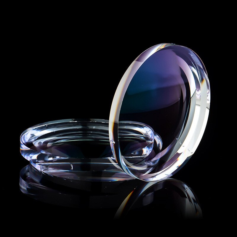 Lente asférica graduada índice 1,56 lente de presbicia miopía CR-39 protección UV dura lente Anti-radiación 2 uds