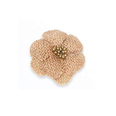 Jute blomst slik taske serviet ring bestik holder rustik land bryllup taksigelse julebord centerpiece dekoration: -en