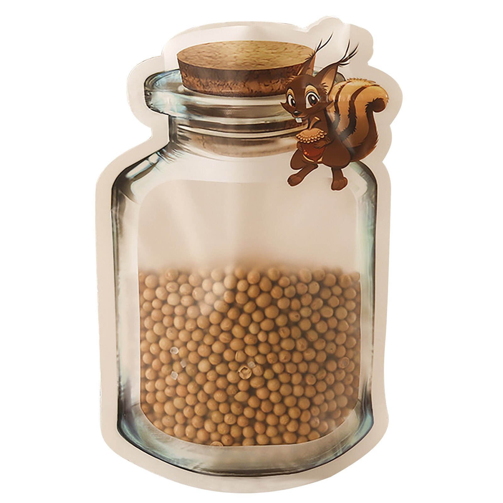 Bolsa sellada con cierre hermético para guardar aperitivos, bolsa de almacenamiento para conservar alimentos transparente, nevera reutilizable, contenedor de alimentos: 15x10.5cm