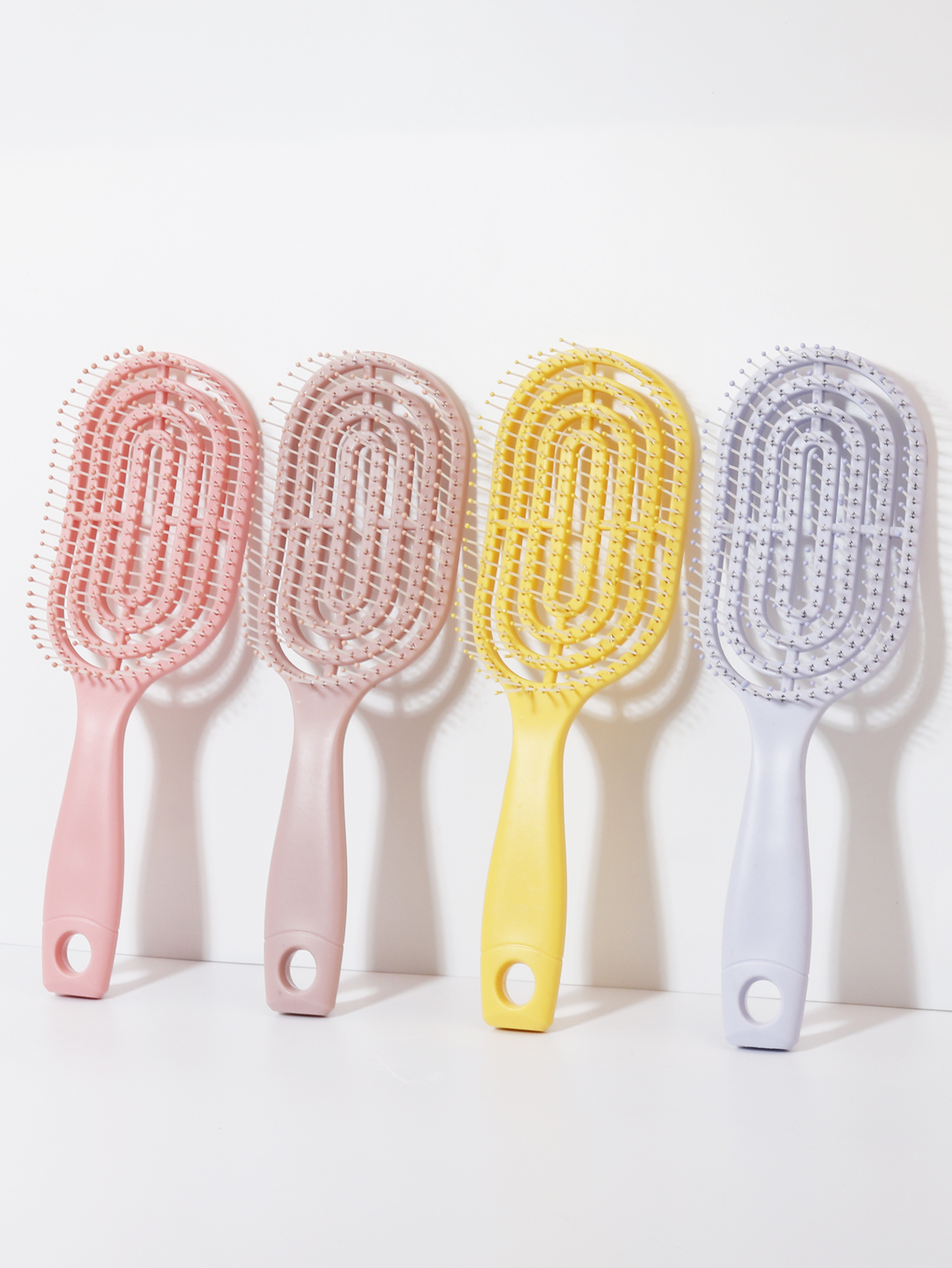 Peine de masaje elástico relajante, peine hueco portátil, cepillo para masaje del cuero cabelludo, herramienta de estilismo de salón, peine ovalado especial para pelucas de cabello real