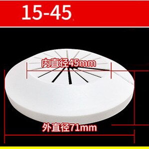 1 stücke Kunststoff Zauberstab See kanal abdeckung dusche wasserhahn winkel ventil Rohr stecker dekoration abdeckung schnappen-auf Platte küche wasserhahn zubehör: 15-45cm Schwarz