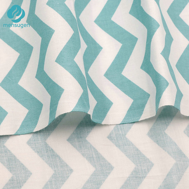 Mensugen crown chevron 100%  bomullstyg meter för patchwork quiltning baby sängkläder spjälsäng filt sömnad material
