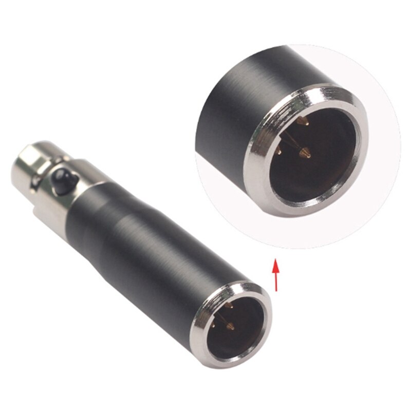 Xlr mini 3 pin hann  til 4 pin kvinnelig o adapter støpsel kontakt hei-fi signal omformer adapter til mikrofon høyttaler
