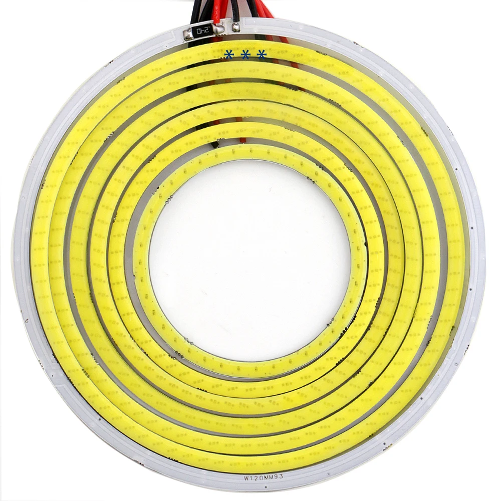 Anneaux Halo LED Angel Eyes pour Voiture, Lumière de Sauna COB, Phares Antibrouillard, Feux de Jour, Éclairage Nik, 12V DC, 2Pcs