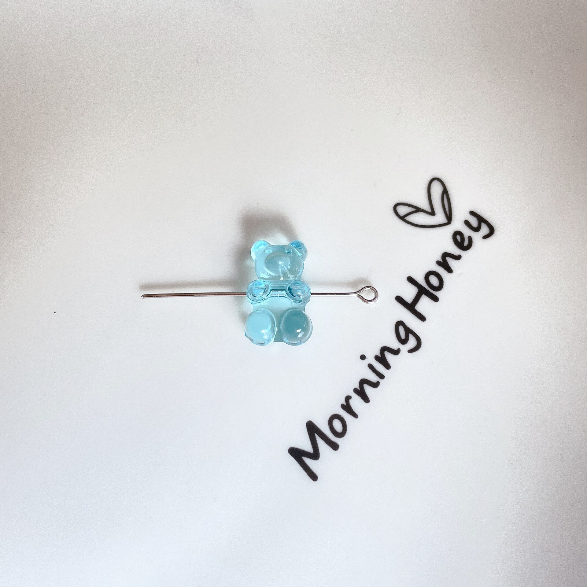 Rainbow Kleurrijke Leuke Gummy Bear Acryl Kralen Voor Sieraden Maken Ketting Armband Oorbellen Beren Kerstcadeau Kruis Gat: 14mm / Rood