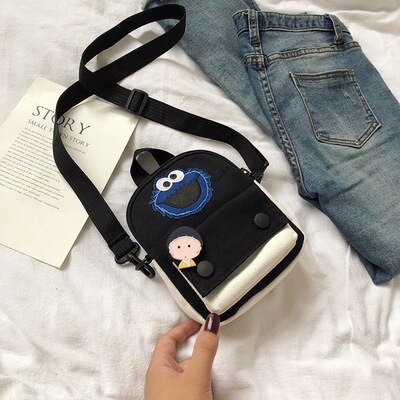 Herfst En Winter Leisure Mode Op De Gronden Van De Hand-Held Canvas Tas Eenvoudige: black