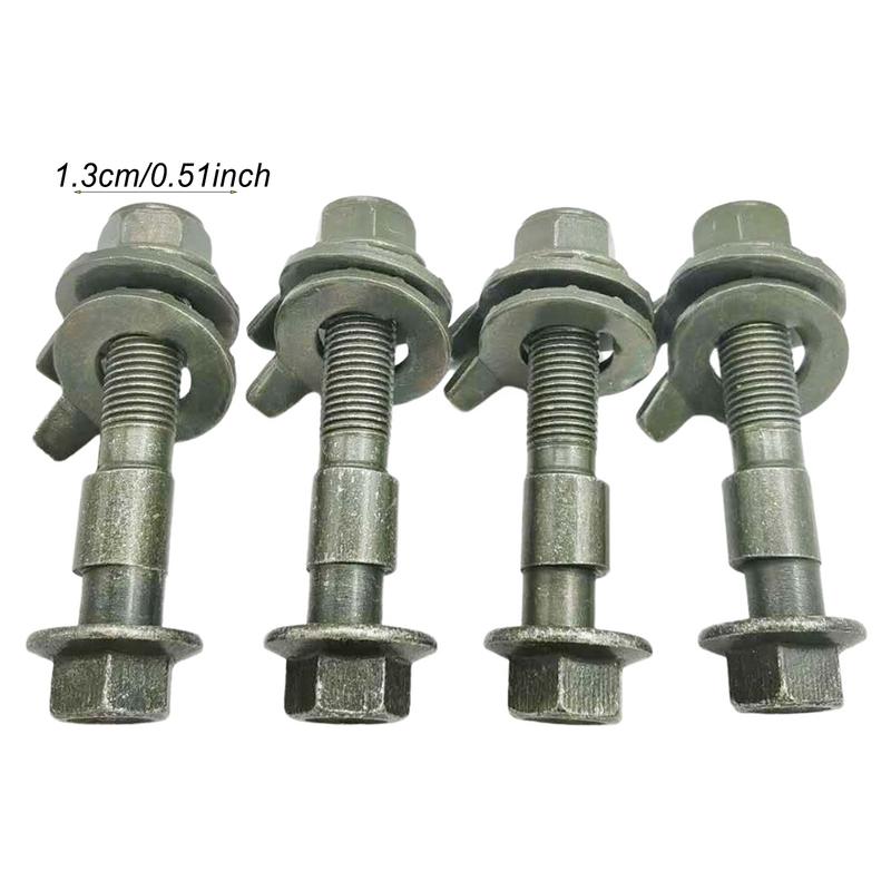 Wheel Camber Bolts Car Wheel Alignment Screw 4X Wheel Camber Bolts Camber Eccentric Screw Adjustable Camber Bolt Kit For Car