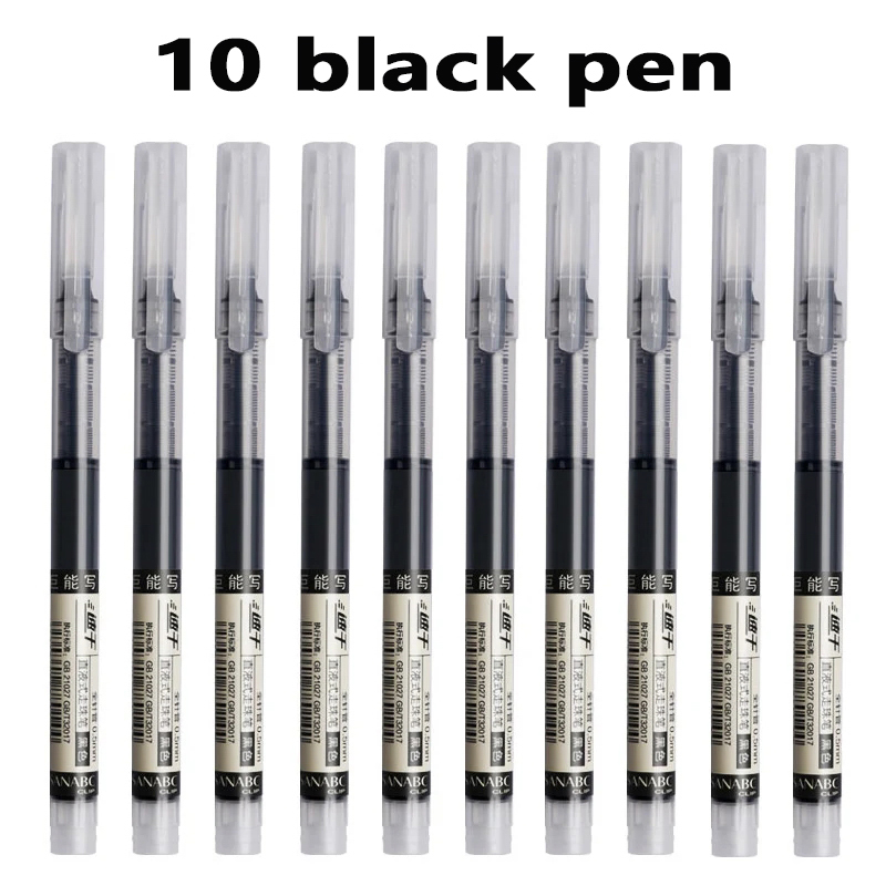 Set Pixuri Gel - 12 Buc - Vârf Scriere 0.5mm - Cerneală Uscare Rapidă - Negru, Roșu, Albastru și Culori: Burgundia
