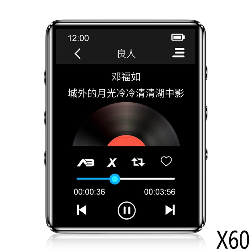 Original touch full screen Bluetooth 5.0 mp3 player Metal with built-in speaker, e-book recording FM radio