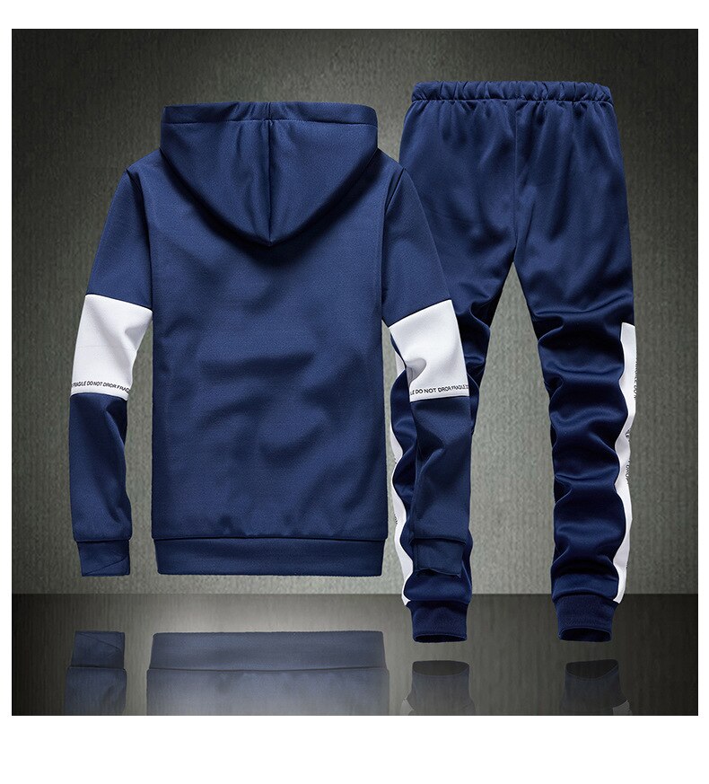 Winter Fleece Hoodies Mannen Sport Casual Hooded Warm Sweatshirts Mannelijke Dikker Trainingspak 2 Pc Mannen Moleton Masculino