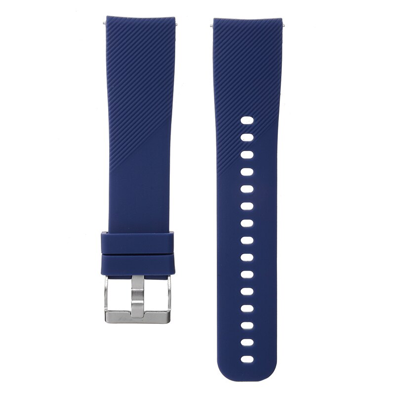 Silicone Replacement Watch Band Strap Bracelet For Garmin Vivoactive 3 For Samsung Gear Sport S4 Replacement Watch Band Strap: Dark Blue