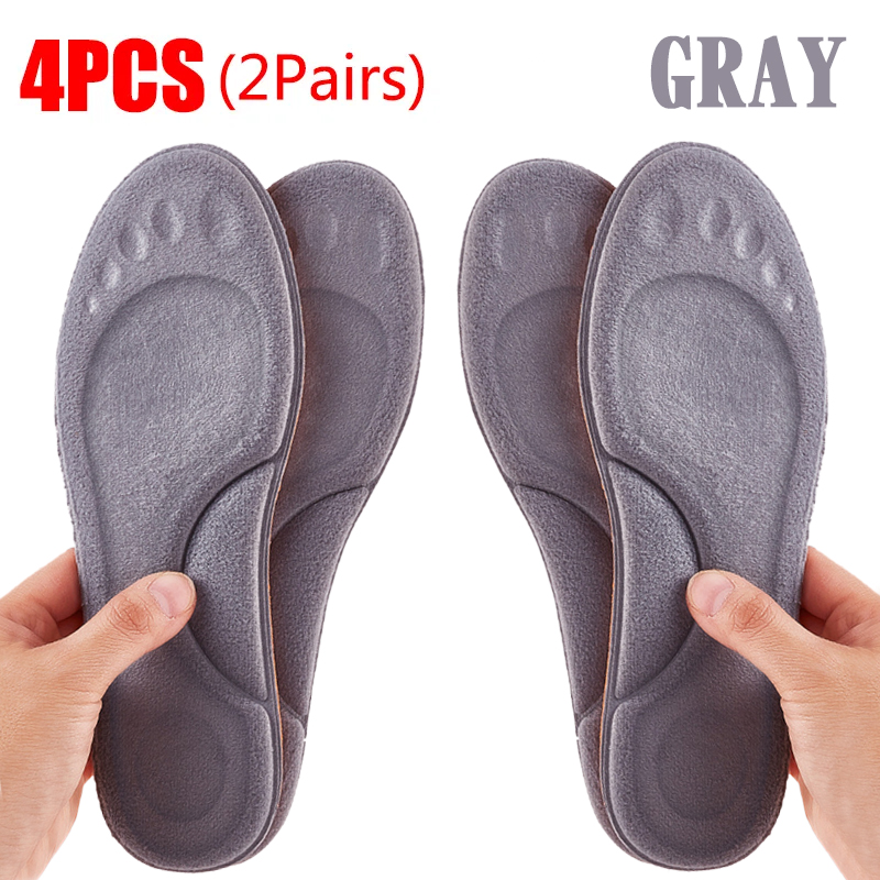 2 paires de semelles intérieures auto-chauffantes, thermiques thermostatiques, Massage en mousse à mémoire de forme, Support de voûte plantaire, coussinets chauffants pour hommes et femmes, hiver: Bleu / 2