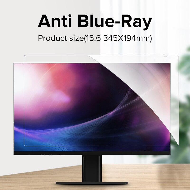 LLANO Tablet Screen Protector Anti Blue Ray Film ochronny Laptop 13.3 14 15.6 17.3 32 cale dla Lenovo/ASUS/HP/Xiaomi/Monitor: 15.6 345X194mm