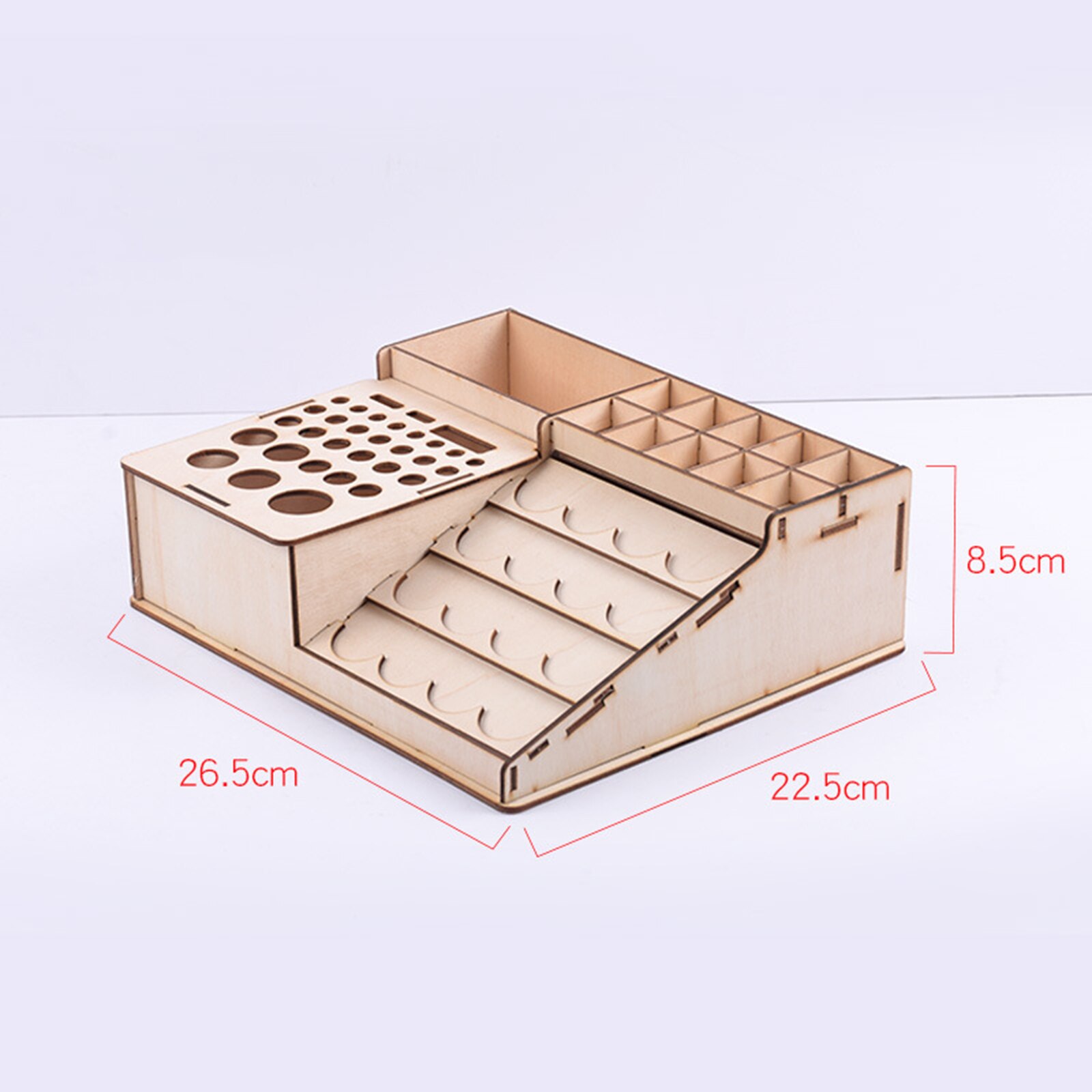 Diy Houten Modulaire Verf Rack Multifunctionele Verf Gereedschaphouder Model Building Tool Sets Organizer S/M/L/Xl: L