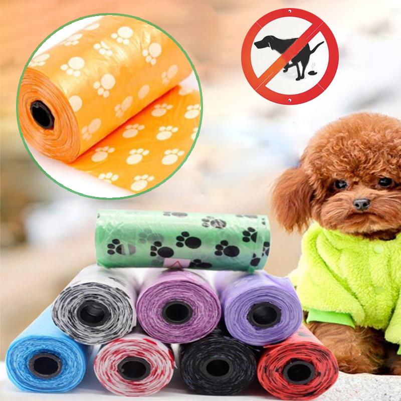Soppåsar hundar plastpåse hem & boende husdjur 1 rull hund bajs scooper 15 st/påse 15 st/påse 15 st/påse kattprylar förråd