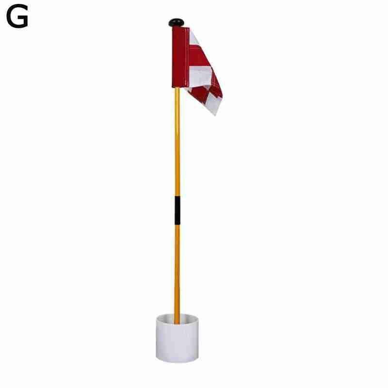81cm baghave praksis golf hul pole cup flag stick golf putting green flagstick golf flag og flagstang golf hul: G