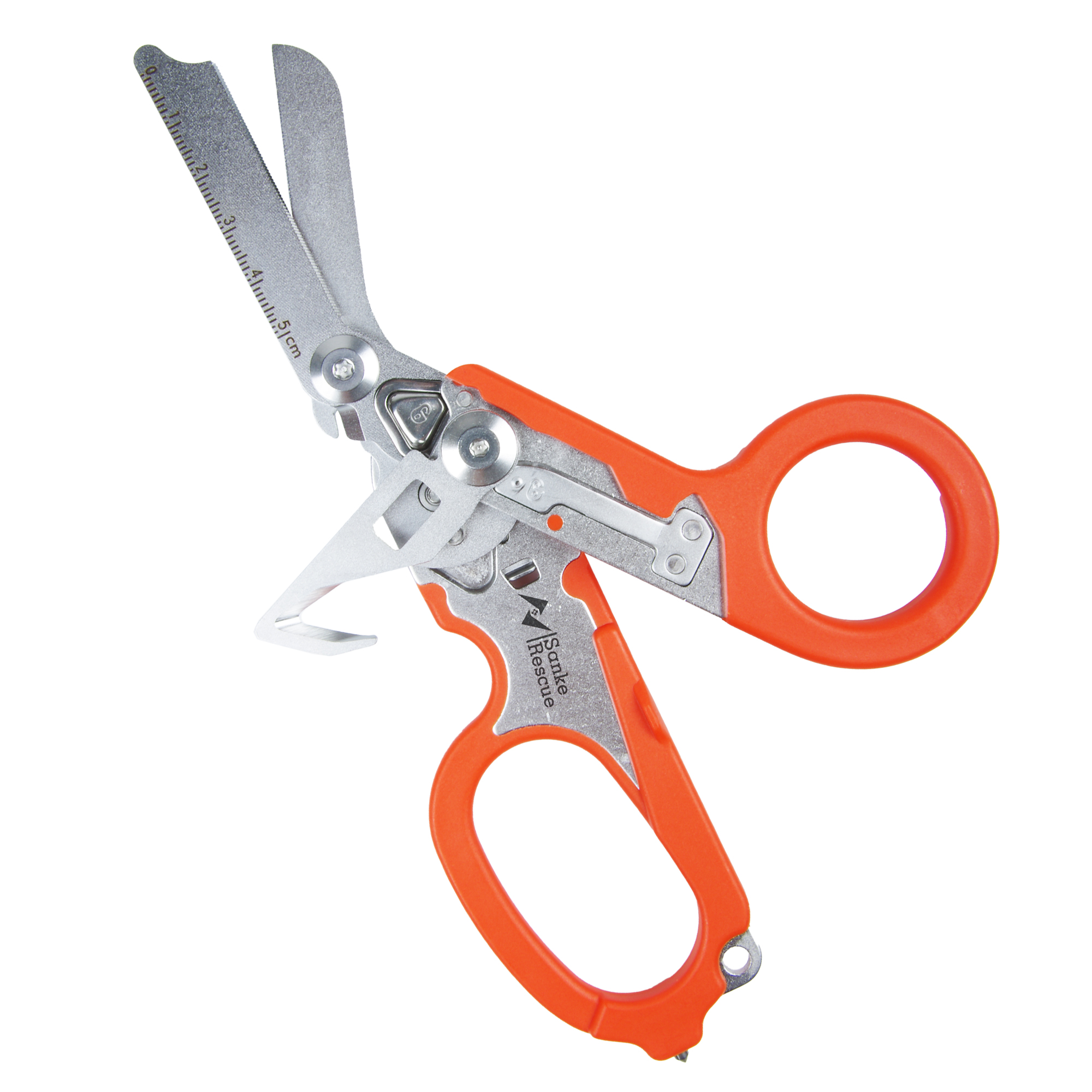 Sanke Rescue Trauma-Schere, Notfallschere, Werkzeug, faltbare Trauma-Schere aus Edelstahl mit Gurtschneider und Glasbrecher: green