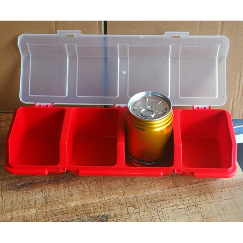 Plastic Tools Storage Box with Cover Parts Screw Toolbox Case Components Sorting Organizer Holder