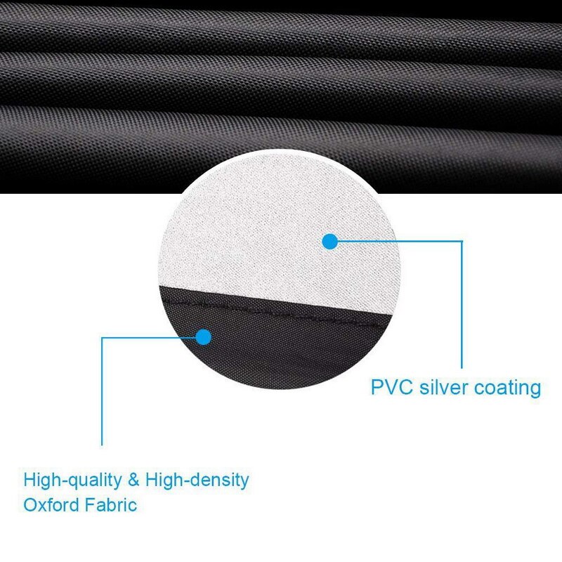 2 Sizes Waterproof Patio Fire Pit Cover Black UV Protector Grill BBQ Shelter Outdoor Garden Yard Round Canopy Furniture Covers