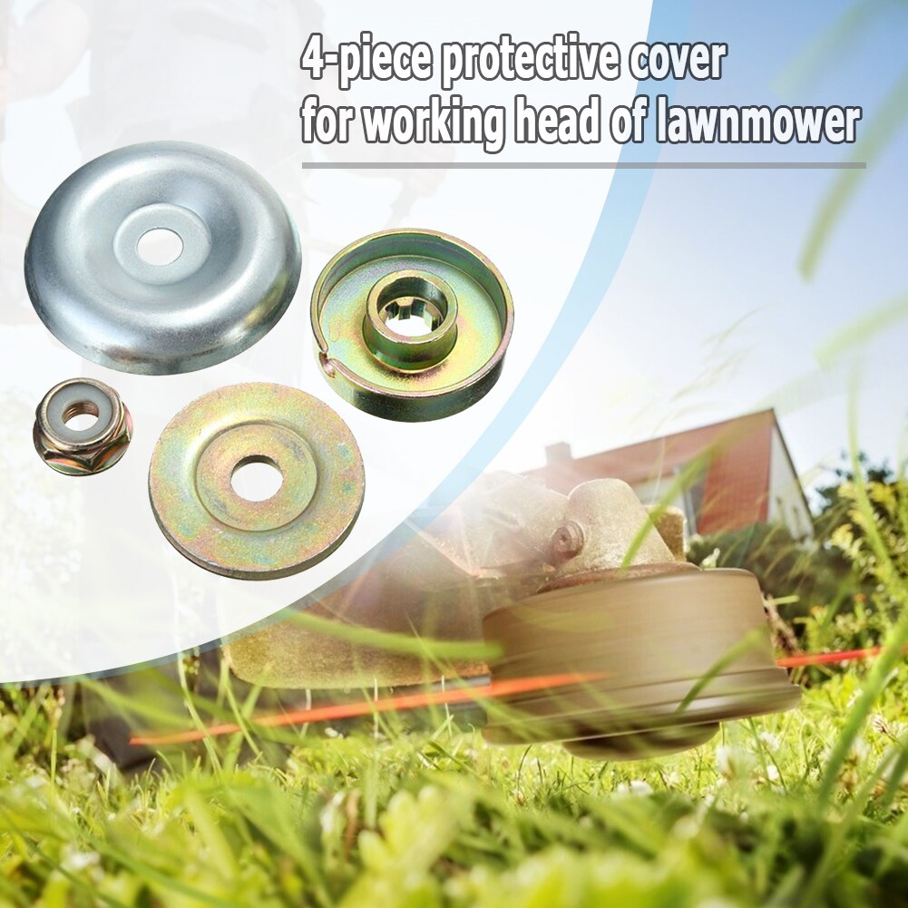 4pcs Replacement Metal Gearbox Blade Nut Fixing Kit for Strimmer Brush cutter Lawn Mower Accessories Garden Tools