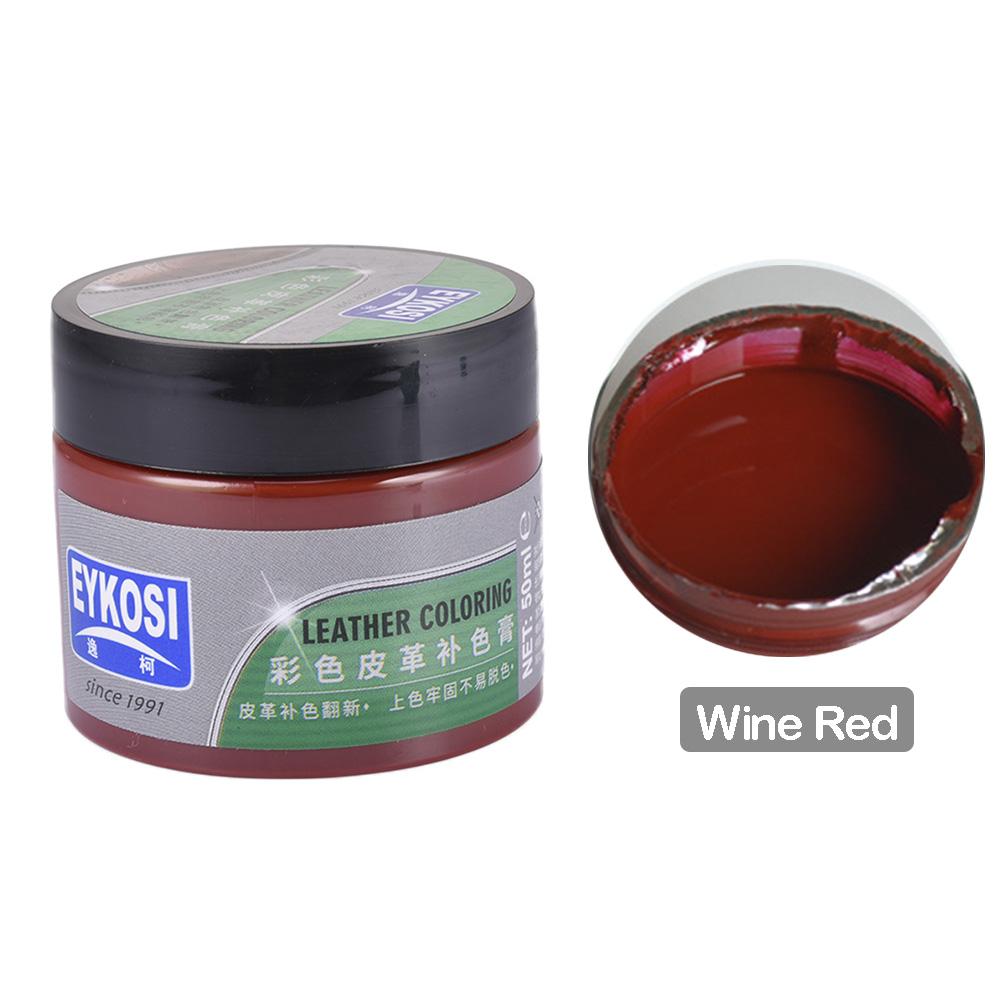Réparation et réhabilitation de Toner de couleur en cuir de sac d'huile teint par siège de voiture avec 8 outils connexes: Wine Red