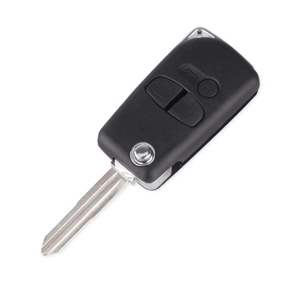 Keyyou-auton kauko-avain mitsubishi pajero sport outlander grandis asx:lle 2/3 painiketta modifioitu läppä taitettava kauko-avainkotelo: 3b vasenta terää