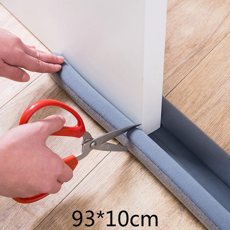 93*10cm Door Bottom Sealing Strip Sound Reduction Under Door Draft Window Weather Strip