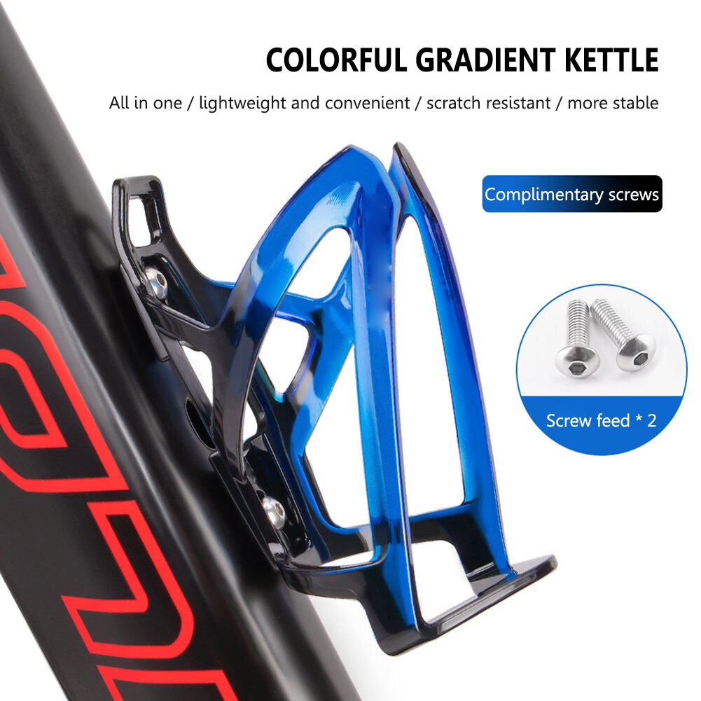 Ultraleicht Fahrrad Wasser Flasche Halfter Gestell Für MTB Rennrad Bunte Gradienten Wasser Tasse KäFeige dauerhaft draussen Fahrrad Zubehör