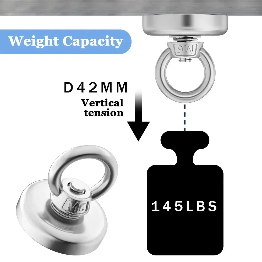 Super Magnet Strong Super Powerful Neodymium Magnets N52 Iman Ima Magnetic Fishing Magnet Neomidium magneti Imans Search Hook