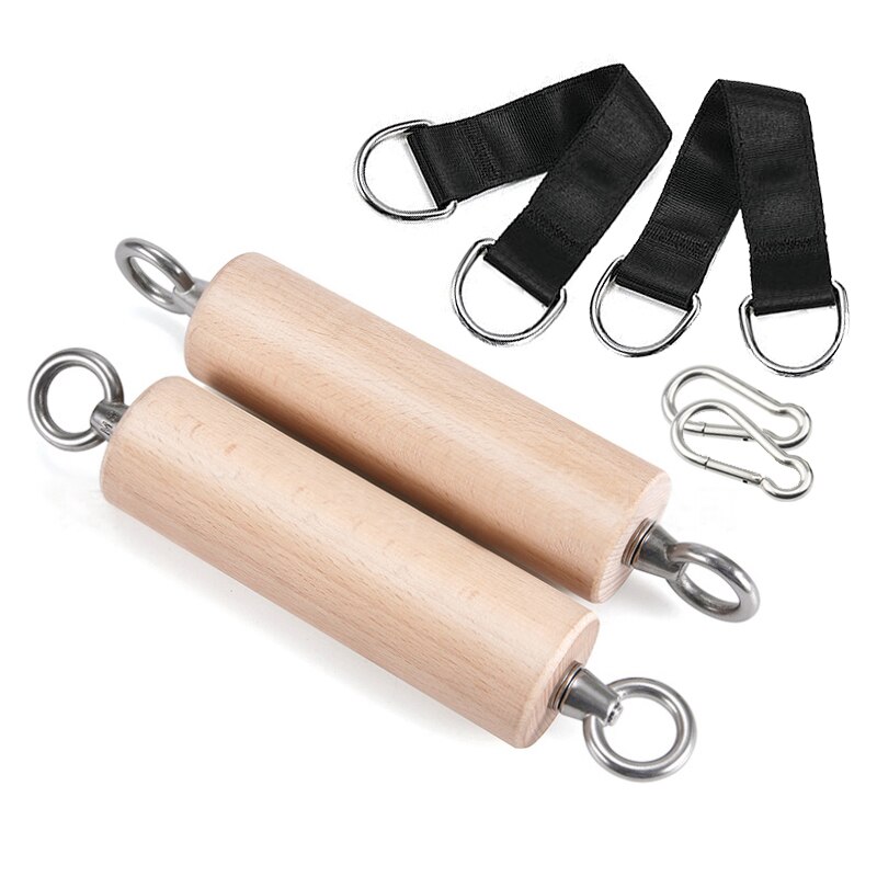 Wooden Pinch Grip Strength Trainer Pull-ups Fitness Hand Fingerboard Training Tools for Outdoor Rock Climbing Body Core Workout