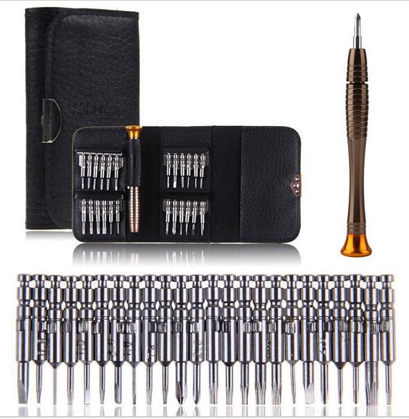 Juego de destornilladores Torx 25 en 1 para reparación de teléfonos móviles, Kit de herramientas de mano multiherramienta para Iphone, Watch, tableta y pantalla de PC
