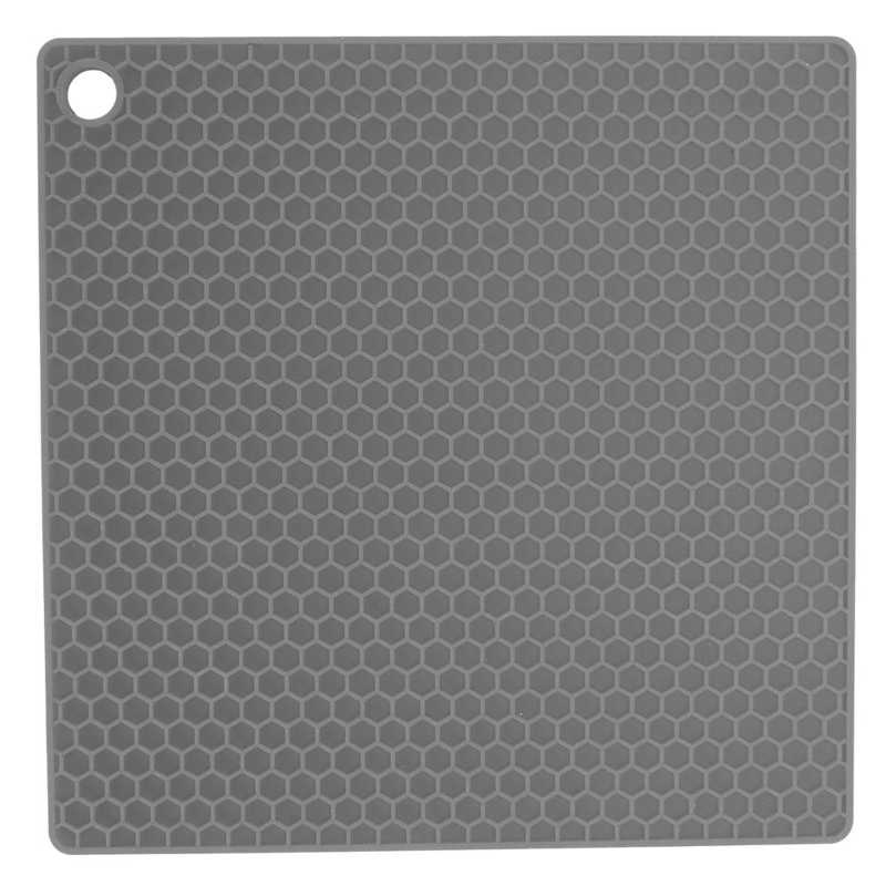 Magnetron Mat Anti-Brandwonden 17X17Cm Eenvoudig Te Reinigen Temperatuur Slip Isolatie Mat Voor Keuken: Grey
