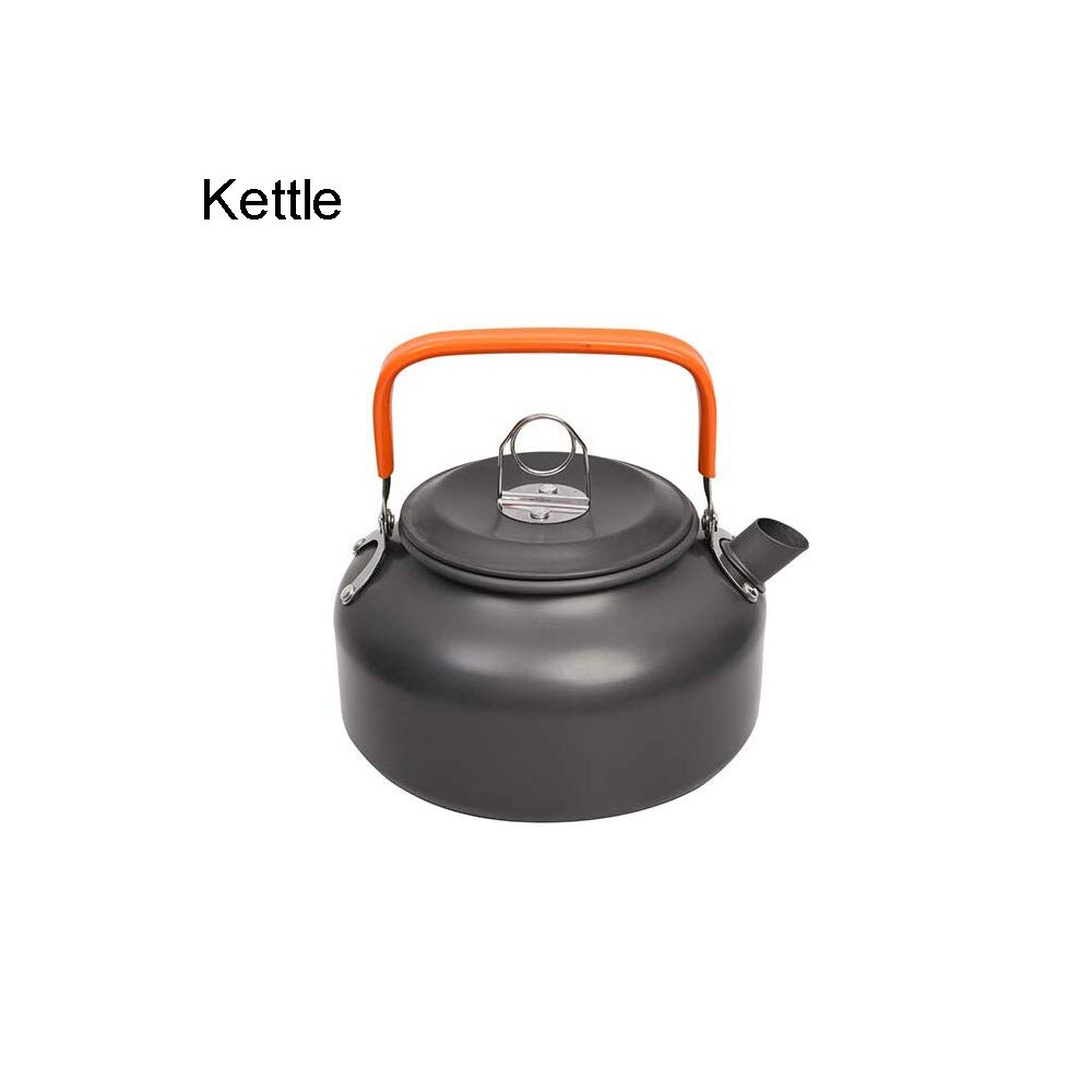 Kit d'ustensiles de cuisine pour le camping en extérieur, en aluminium, bouilloire à eau, casserole de voyage, randonnée pique-nique, barbecue BBQ, équipement de cuisson: Kettle