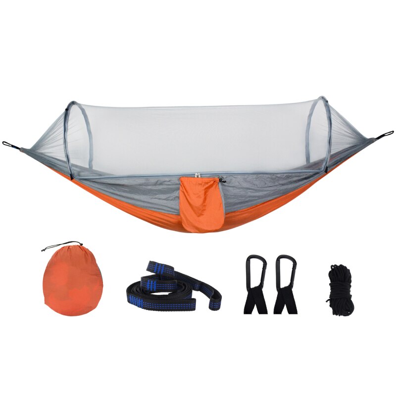 Quick-opening Mosquito Net Hammock Simple Tent On Tree Parachute Cloth Anti-mosquito Swing Hammock