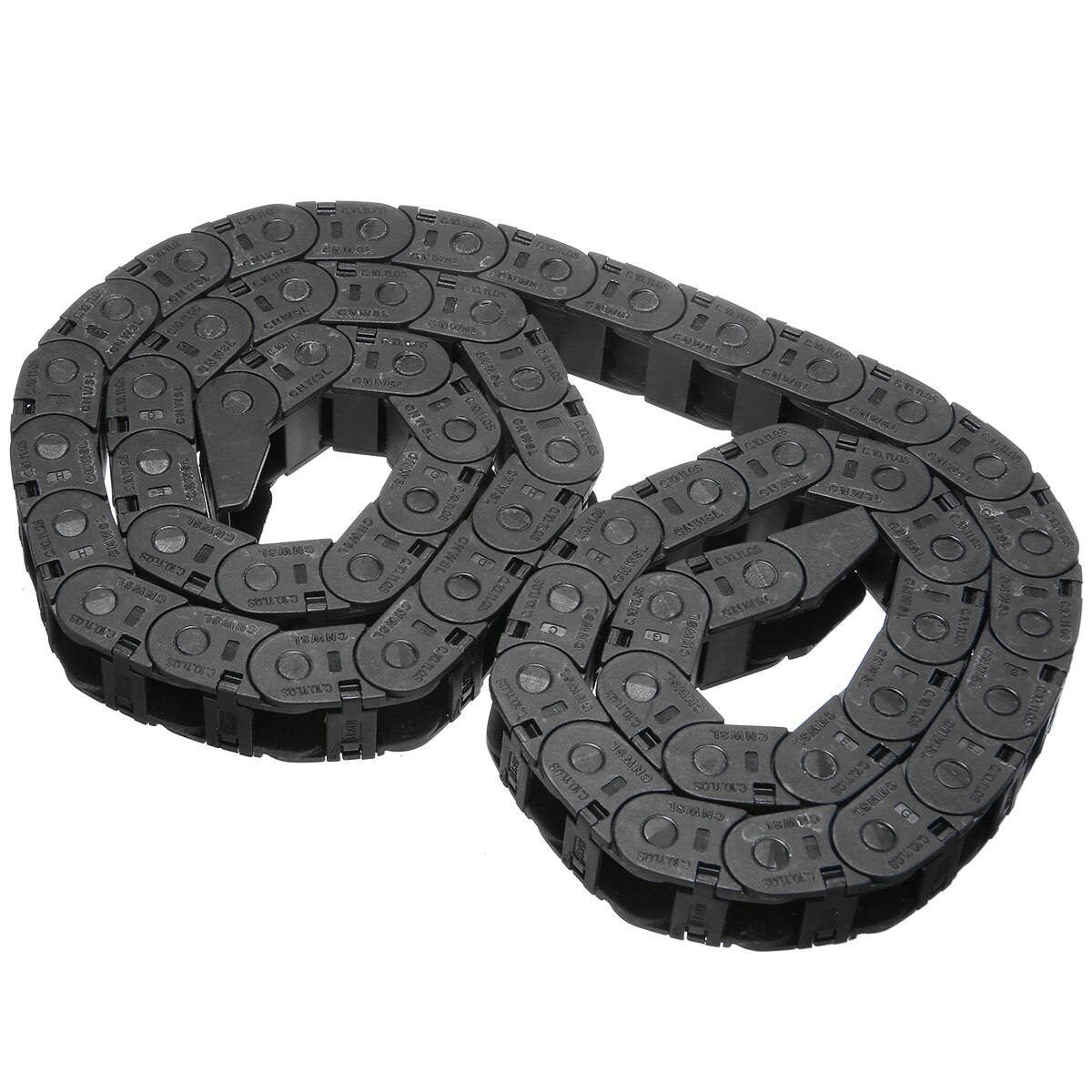 1pc 1M 10*11mm Mini Energy Chain Nylon Drag Chain CNC 3D Printer Tank Chain For CNC Machine Tool Black