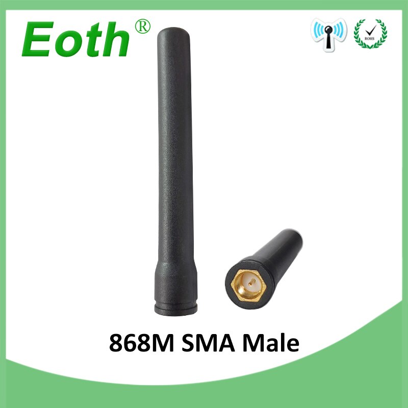 1pcs 868MHz 915 MHz Antenna 3dbi Atraight Forma Antena SMA Connettore Maschio GSM Antenne 868 mhz 915 MHz ripetitore Lorawan Impermeabile