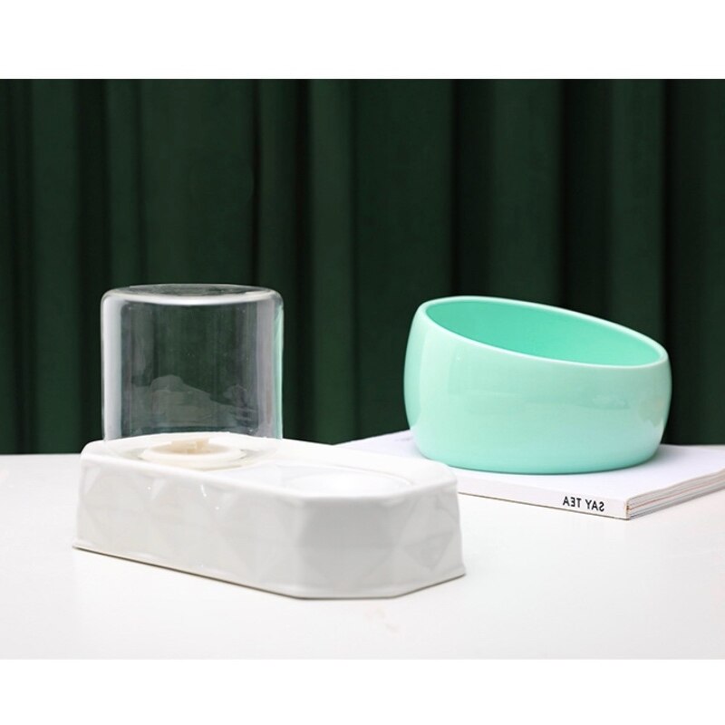 Mooie kom voor kat hond bescherming keramiek nekwervel verhoogde standaard huisdier puppy kitten kommen eten drinken water voederbak