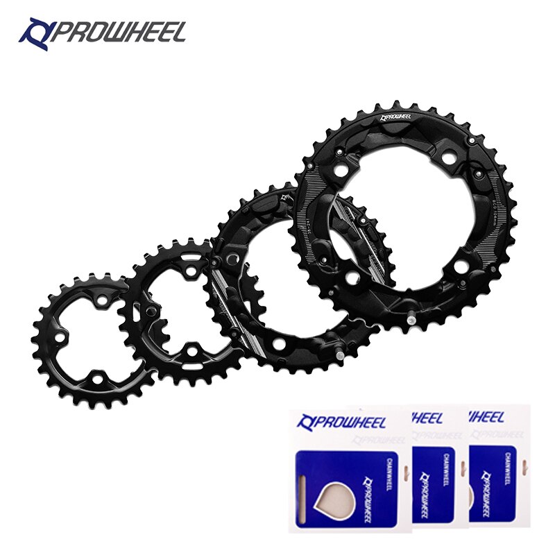 PROWHEEL 104/64BCD Mountain Bicycle Double Sprockets 26T 28T 36T 38T 10/11 speed Chainring cying MTB Bicycle crankset Accessorie