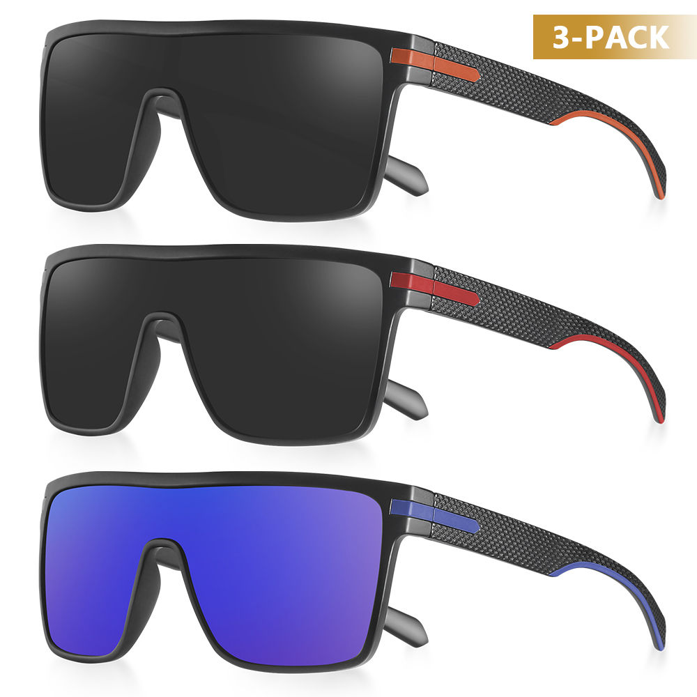 CRIXALIS Moda Polarizada Óculos de Sol Para Homens Quadrados Oversized Anti Glare Driver Espelho Óculos de Sol Mulheres UV400 Óculos Masculino: Borgonha