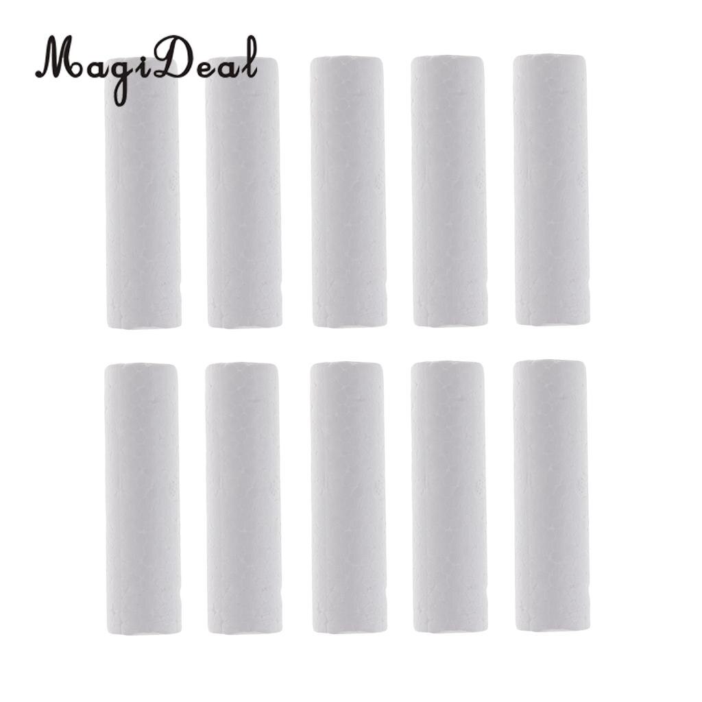 30x Blank White Cylinder Shape Styrofoam Foam Material for Art Craft DIY Christmas Ornament Model Making 120mm/90mm/63mm