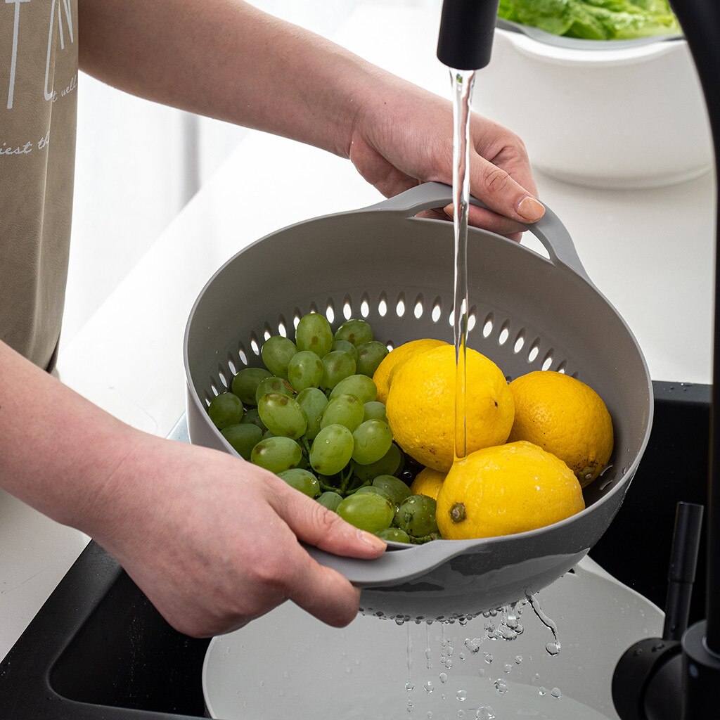 Égouttoir 2 En 1, égouttoir Et Passoire 2 En 1, Bol De Lavage