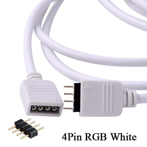 4PIN RGB 5PIN RGBW Verlängerungskabel Weiß Schwarz 0,3 m 1 m 2 m 3 m 5 m 10 m Elektrokabel SMD 2835 5050 LED Connect Kupferkabel: Armee Grün / 6P