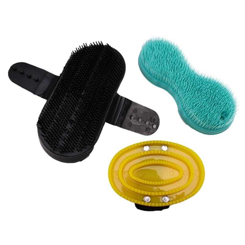 10-en-1 cheval toilettage ensemble d'outils Kit de nettoyage crinière queue peigne Massage Curry brosse sueur grattoir sabot Pick Curry peigne épurateur